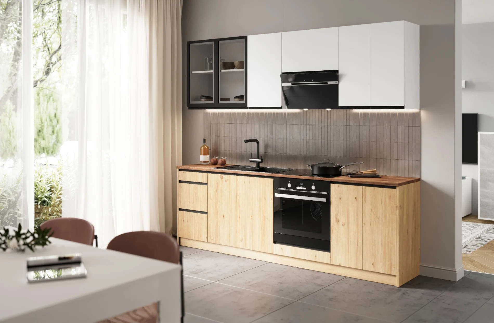 Tina 240 — Oak Royale / White