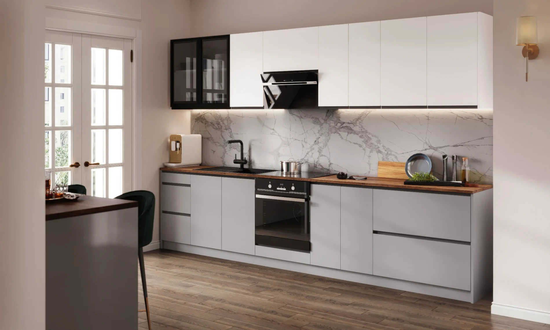 Tina 320 — Grey Mouse / White